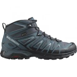 Botas Montaña Salomon X Ultra Pioneer Mid GTX Gris Azul Hombre