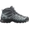 Botas Montaña Salomon X Ultra Pioneer Mid GTX Gris Verde Mujer -Zapato Tienda De Ventas botas montana salomon x ultra pioneer mid gtx gris verde mujer