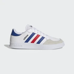 Zapatillas Adidas Breaknet Blanco Azul Rojo Hombre