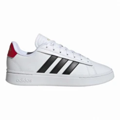 Zapatillas Adidas Grand Court Alpha Blanco Negro Rojo Hombre