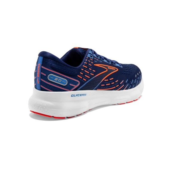 Zapatillas Brooks Glycerin 20 Azul Naranja Hombre 6 Zapatillas Brooks Glycerin 20 Azul Naranja Hombre - Imagen 4