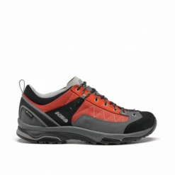 Zapatillas Montaña Asolo Pipe Gv Ml Gris Rojo Mujer
