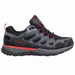 Zapatillas Montaña Hi-Tec Lander Low Wp Negro Rojo Hombre